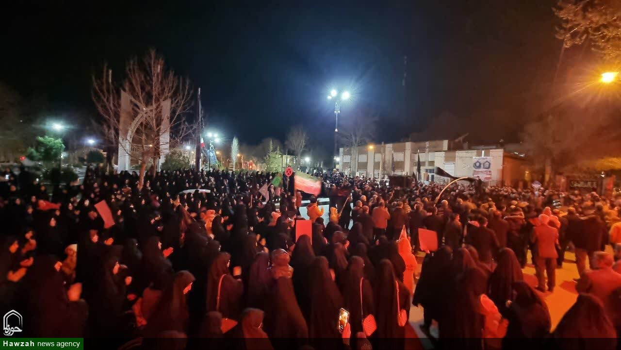 تصاویر / تجمع حماسی مردم مریانج در سوگ شهادت امام خامنه‌ای