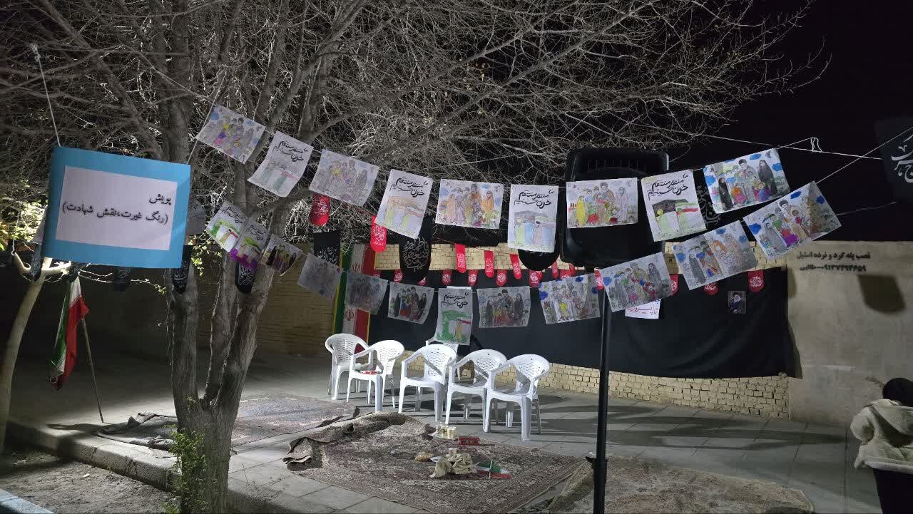 پویش کودکان در موکب «میثاق با امام شهید» در یزد + تصاویر