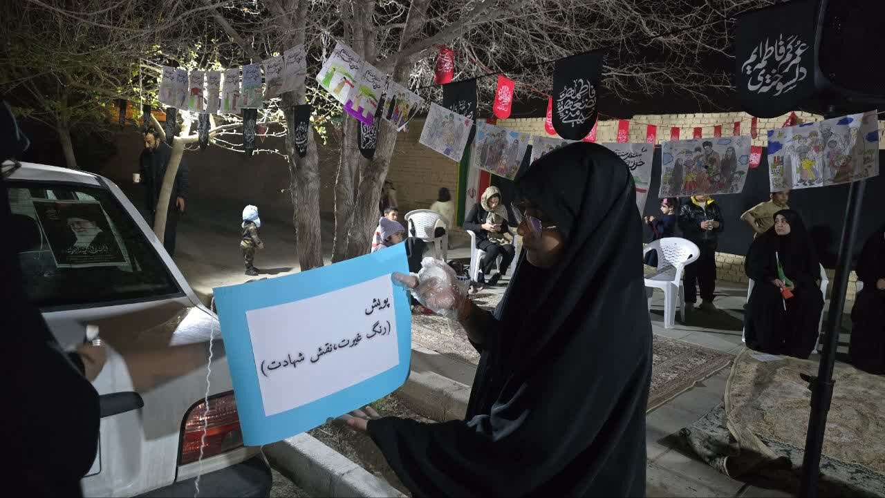 پویش کودکان در موکب «میثاق با امام شهید» در یزد + تصاویر