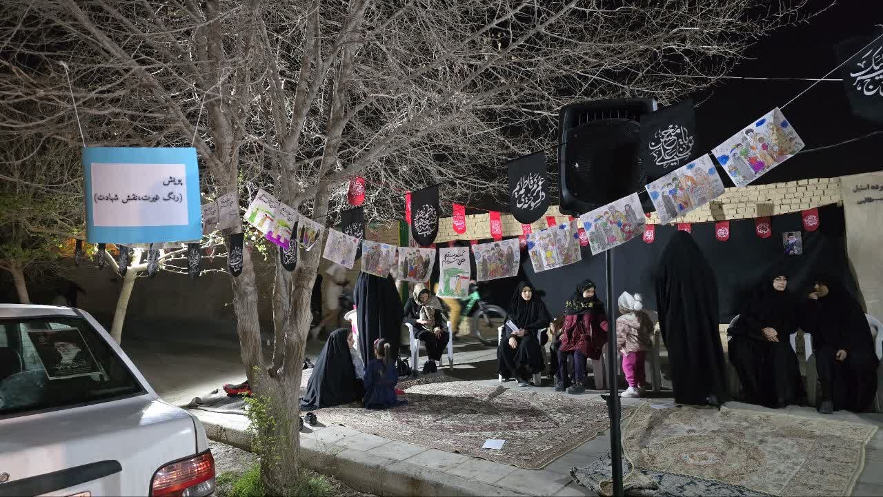 پویش کودکان در موکب «میثاق با امام شهید» در یزد + تصاویر
