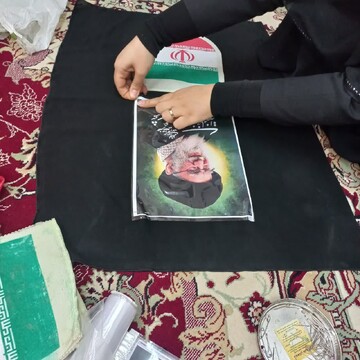 حرکت جهادی طلاب خواهر اردکانی در سوگ رهبری