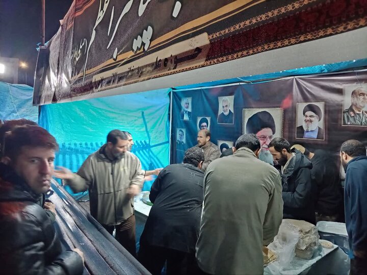 تصاویر/ موکب پیامبر اعظم (ص) مدرسه علمیه خاتم الانبیاء سنندج  به مناسبت شهادت قائد شهید