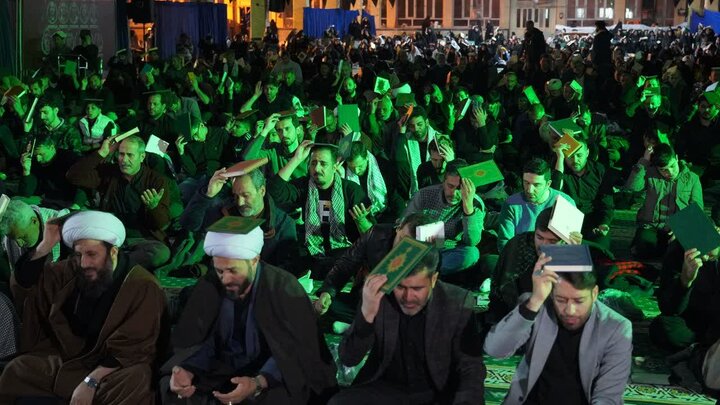 تصاویر/ مراسم احیاء شب نوزدهم ماه مبارک رمضان در خوی