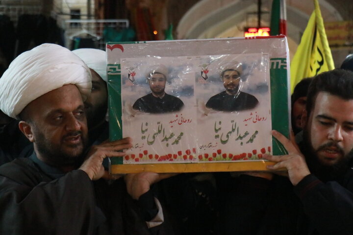 تصاویر/استقبال از شهید حجت‌الاسلام محمد عبدالهی نیا 