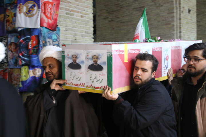 تصاویر/استقبال از شهید حجت‌الاسلام محمد عبدالهی نیا 