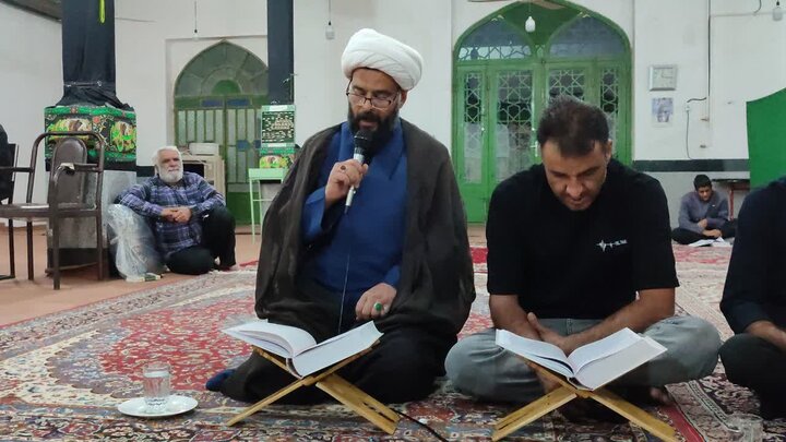 تصاویر/ حضور امام جمعه بهاباد در نراسم شب قدر روستاها