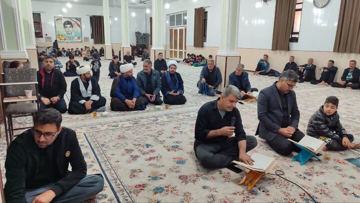 تصاویر/ حضور امام جمعه بهاباد در نراسم شب قدر روستاها