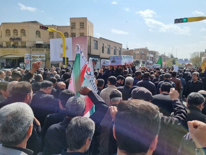 تصاویر/ مراسم تشییع شهدای اقتدارکاشان