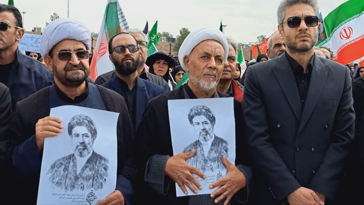 تصاویر| بیعت تمام‌ قدِ مردم بیرجند با علمدارِ جدیدِ انقلاب