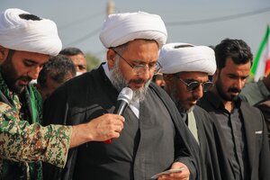 تصاویر/ تشییع پیکر مطهر شهید آرش دهقانی در بخش احمدی