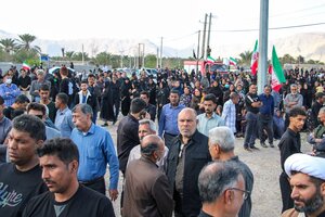 تصاویر/ تشییع پیکر مطهر شهید آرش دهقانی در بخش احمدی