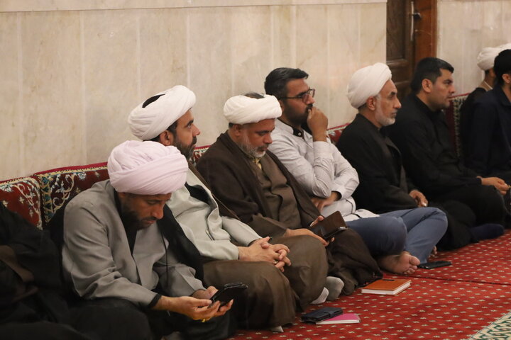 تصاویر/جلسه قرارگاه جنگ ترکیبی بلاغ مبین حوزه علمیه هرمزگان