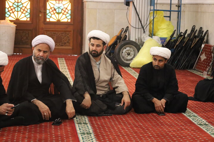 تصاویر/جلسه قرارگاه جنگ ترکیبی بلاغ مبین حوزه علمیه هرمزگان