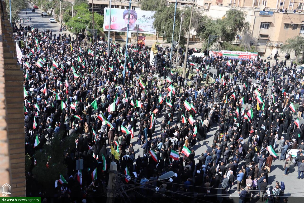 مردم ولایتمدار خوزستان، با حضرت آیت الله خامنه ای تجدید میثاق کردند