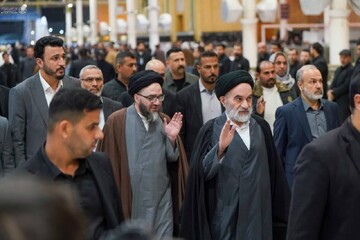 مراسم بزرگداشت شهادت امام سید علی خامنه ای در حرم مطهر حضرت امیرالمومنین (علیه السلام) برگزار شد + تصاویر
