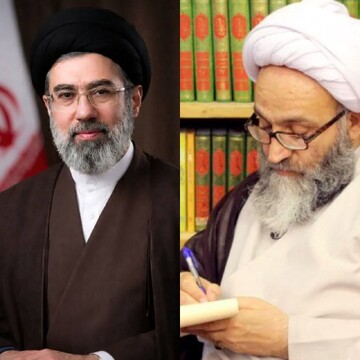 بیعت نماینده مردم خوزستان در مجلس خبرگران رهبری با آیت‌الله سیدمجتبی خامنه‌ای