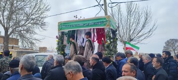 تصاویر/ مراسم تشییع و خاکسپاری پیکر شهید مدافع وطن شهید اسفندانی در کمیجان