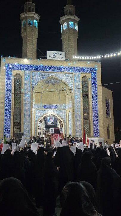 تصاویر/ اجتماع مردمی بیعت با آیت الله سیدمجتبی خامنه ای در مشکات
