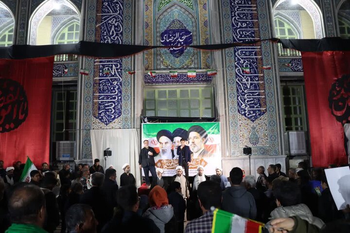 تصاویر/ اجتماع مردم اشکذر در بیعت با خلف صالح امام خامنه ای