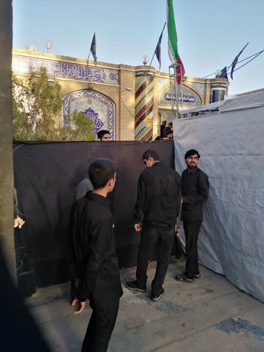 تصاویر/موکب طلاب مدرسه علمیه صالحیه