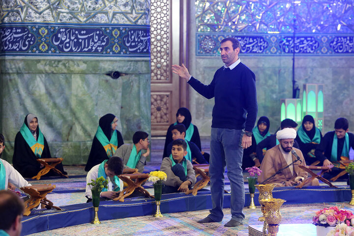 آیین ترتیل‌خوانی حافظان قرآن در حرم حضرت فاطمه معصومه(س)