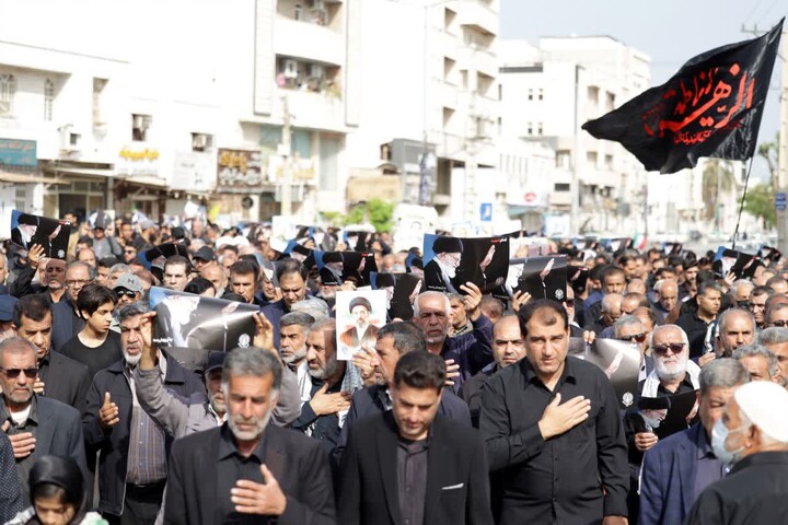 تصاویر/ تشییع دو شهید اقتدار در بوشهر