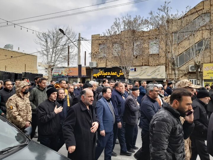 تصاویر/مراسم تشییع و خاکسپاری پیکر شهید مدافع وطن شهید اسفندانی در کمیجان