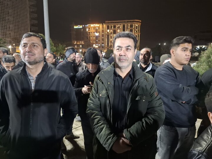 تصاویر/ اجتماع مردمی بیعت با رهبری سوم همراه با وداع چهار شهید مدافع وطن درکاشان