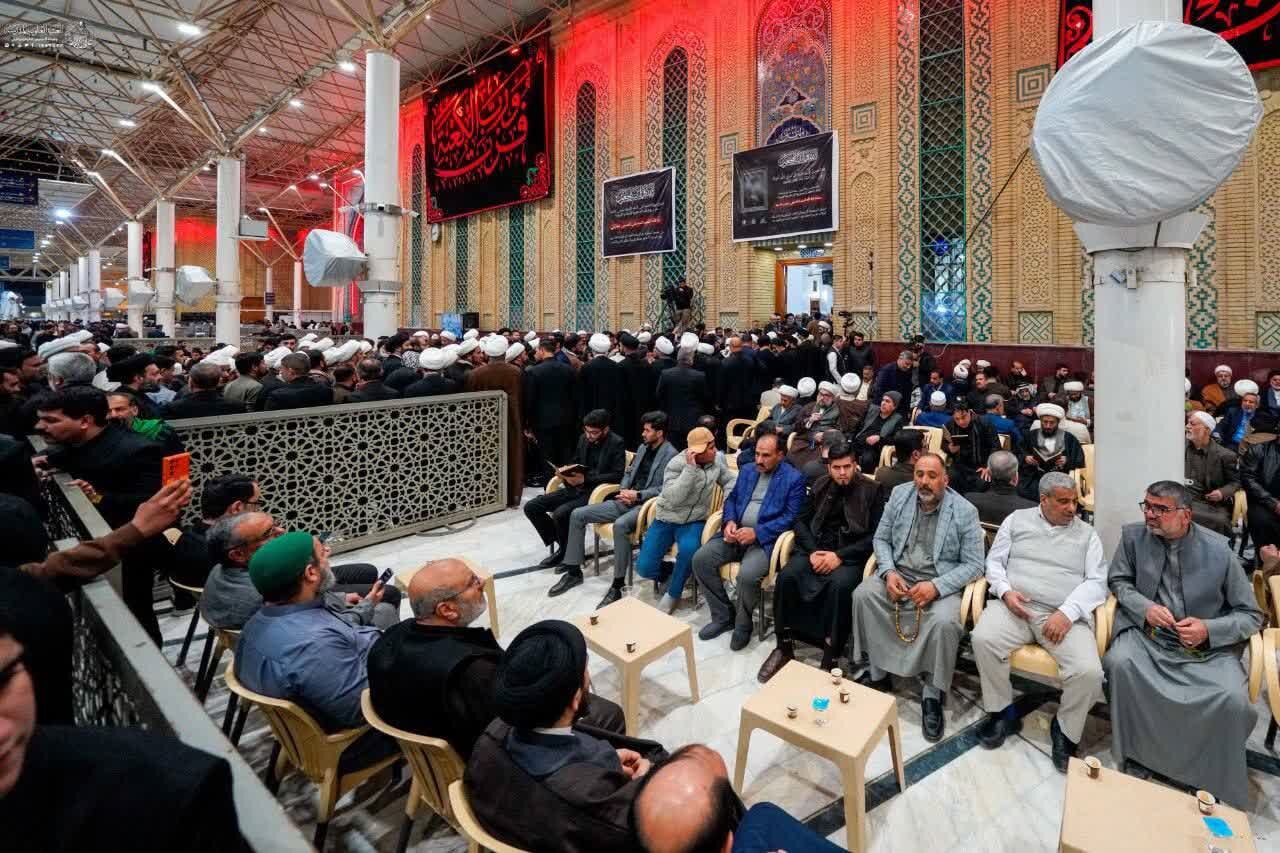 Hafla kutokana na Shahada ya Imaam Sayyed Ali Khamenei yafanyika katika Haram ya Imaam Ali (as) + Picha