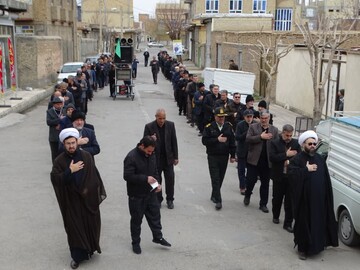 تصاویر/ عزاداری خیابانی شهادت امام علی علیه السلام در چهاربرج