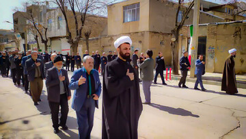تصاویر/ مراسم دسته عزاداری شهادت امام علی علیه السلام در شهر بهار