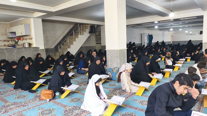 تصاویر/ جزءخوانی قرآن کریم در شهر امام حسن(ع)