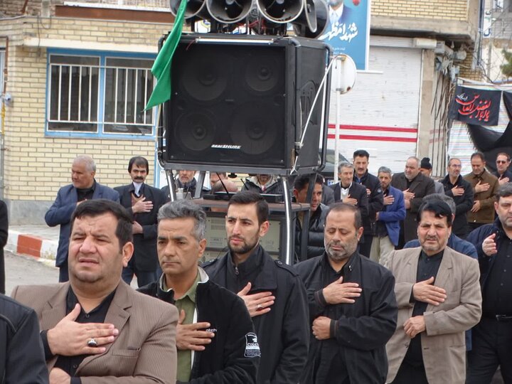 تصاویر/ عزاداری خیابانی شهادت امام علی علیه السلام در چهاربرج