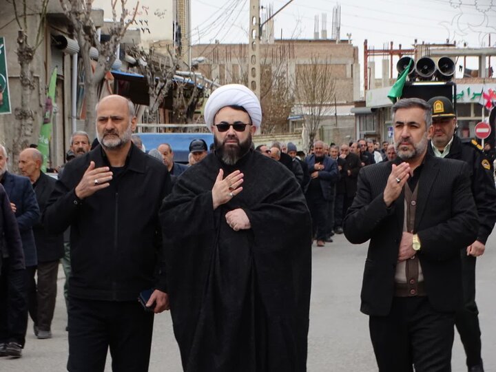 تصاویر/ عزاداری خیابانی شهادت امام علی علیه السلام در چهاربرج