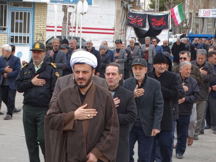 تصاویر/ عزاداری خیابانی شهادت امام علی علیه السلام در چهاربرج