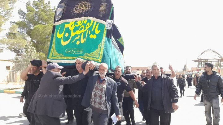 آیین سنتی نخل‌برداری به مناسبت شهادت امام علی (ع)درحسین‌آباد کویر