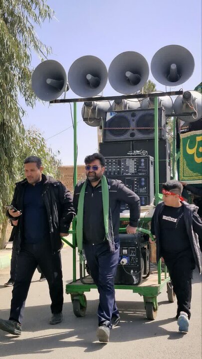 آیین سنتی نخل‌برداری به مناسبت شهادت امام علی (ع)درحسین‌آباد کویر