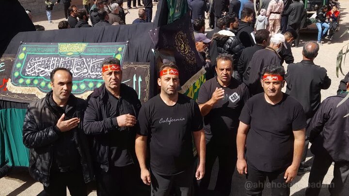 آیین سنتی نخل‌برداری به مناسبت شهادت امام علی (ع)درحسین‌آباد کویر