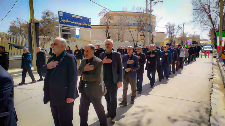تصاویر/ مراسم دسته عزاداری شهادت امام علی علیه السلام در شهر بهار