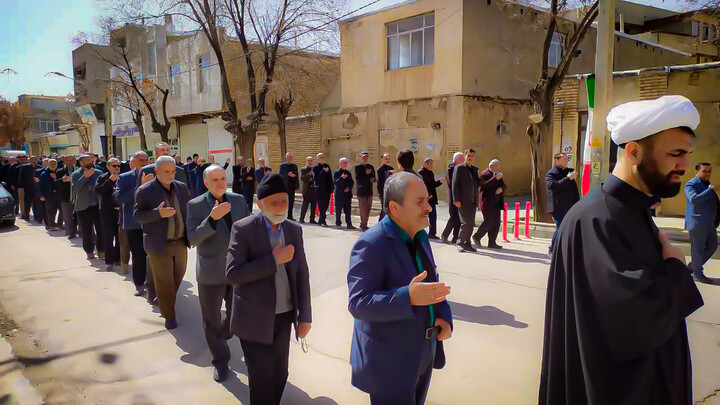 تصاویر/ مراسم دسته عزاداری شهادت امام علی علیه السلام در شهر بهار