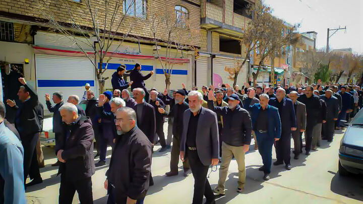 تصاویر/ مراسم دسته عزاداری شهادت امام علی علیه السلام در شهر بهار