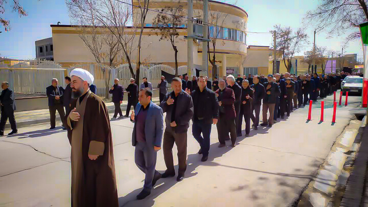 تصاویر/ مراسم دسته عزاداری شهادت امام علی علیه السلام در شهر بهار