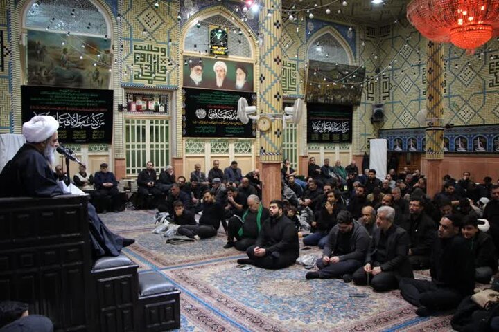 گزارش تصویری/ مراسم احیای شب ۲۱ ماه مبارک رمضان در تکیه سیدحسن قم