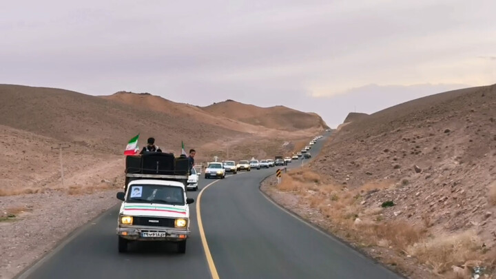 فیلم|  کاروان خودرویی بیعت باولایت منطقه القورات بیرجند