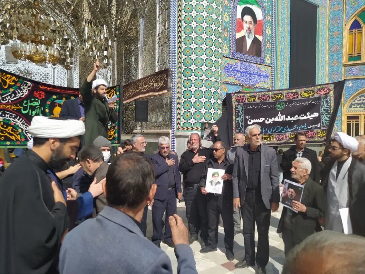 آیین سنتی عزاداری ۲۰۰ ساله کاشانی ها ، درهلال بن علی (ع) برگزار شد