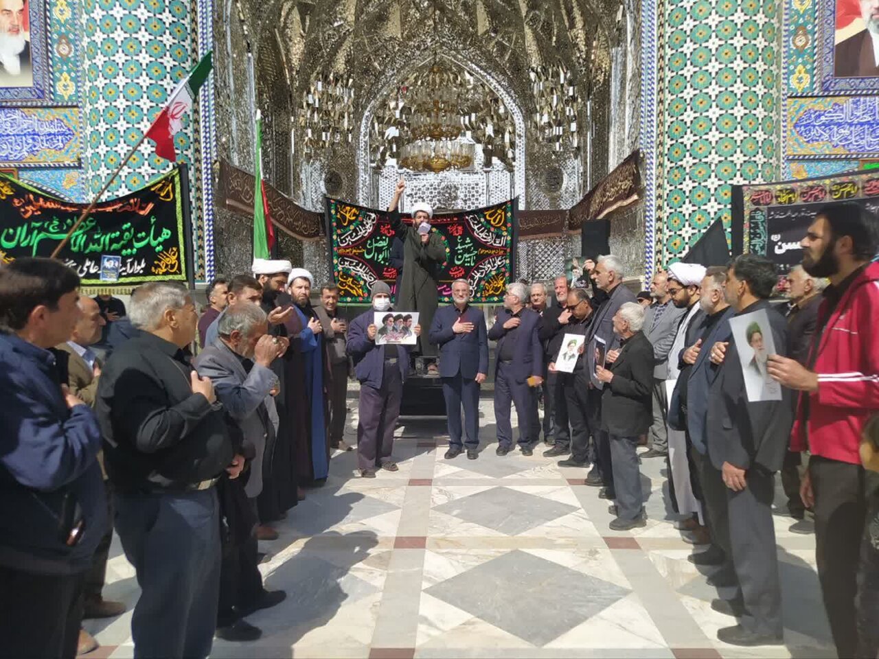 آیین سنتی عزاداری ۲۰۰ ساله کاشانی ها ، درهلال بن علی (ع) برگزار شد