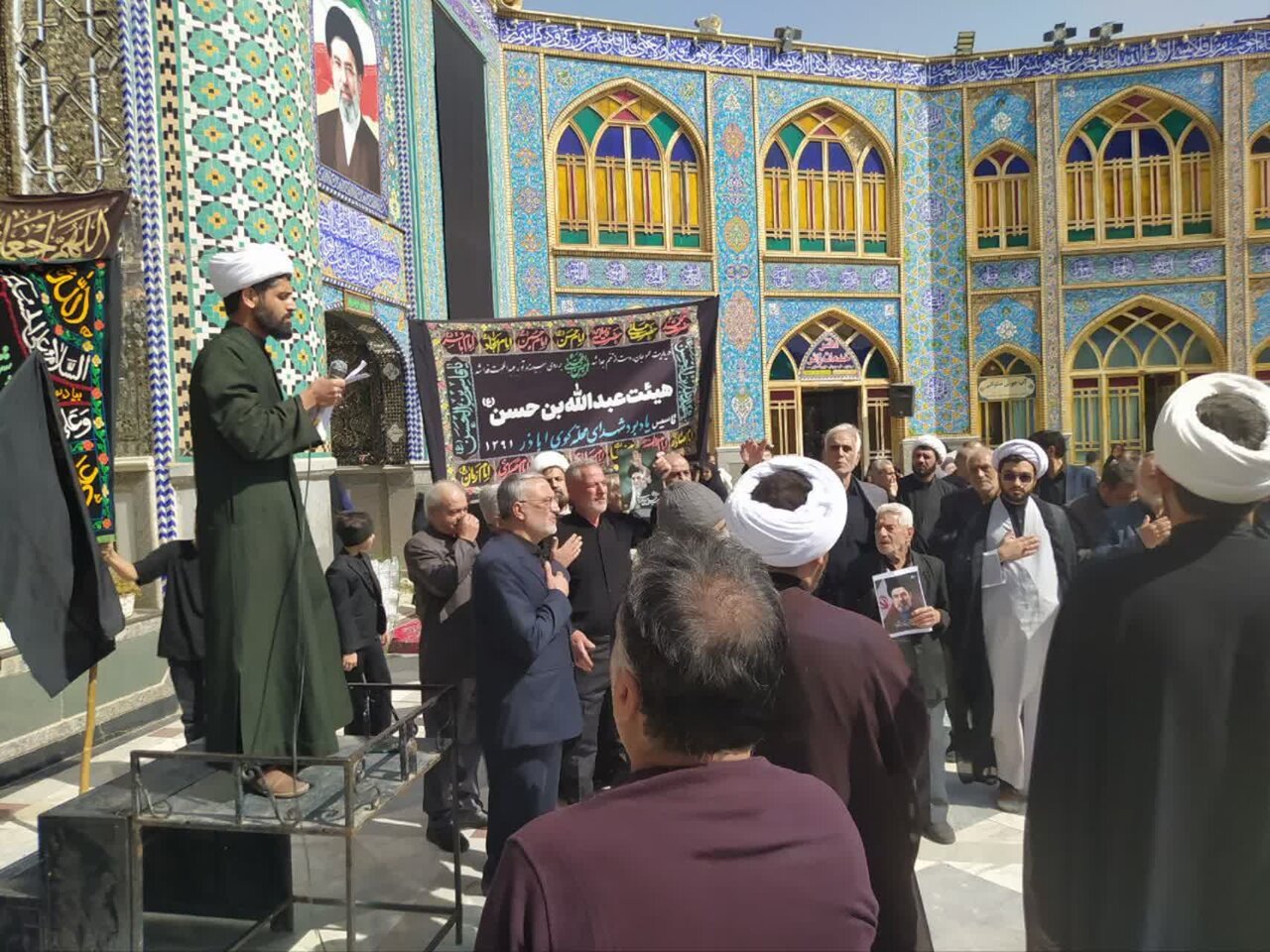 آیین سنتی عزاداری ۲۰۰ ساله کاشانی ها ، درهلال بن علی (ع) برگزار شد