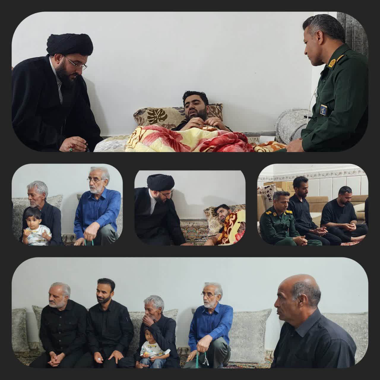 عیادت امام جمعه توکهور و هشتبندی از مجروحان جنگ اخیر آمریکا و رژیم صهیونیستی