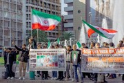 ایتھنز میں آیت اللہ سید علی خامنہ ای کی شہادت اور ایران پر حملوں کے خلاف احتجاجی مظاہرہ