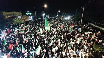 فیلم| تایم لپس تجمع مردم اهواز در بیعت با رهبر معظم انقلاب اسلامی